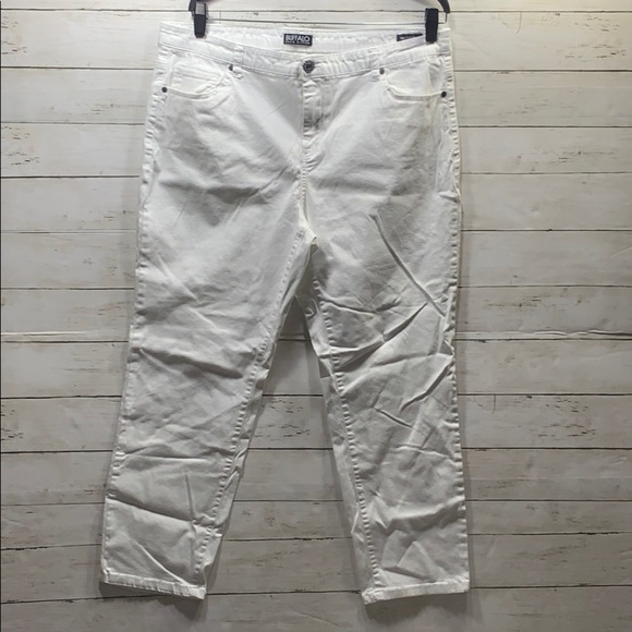 Buffalo David Bitton White Ankle Grazer Sz. 16 - Picture 1 of 4